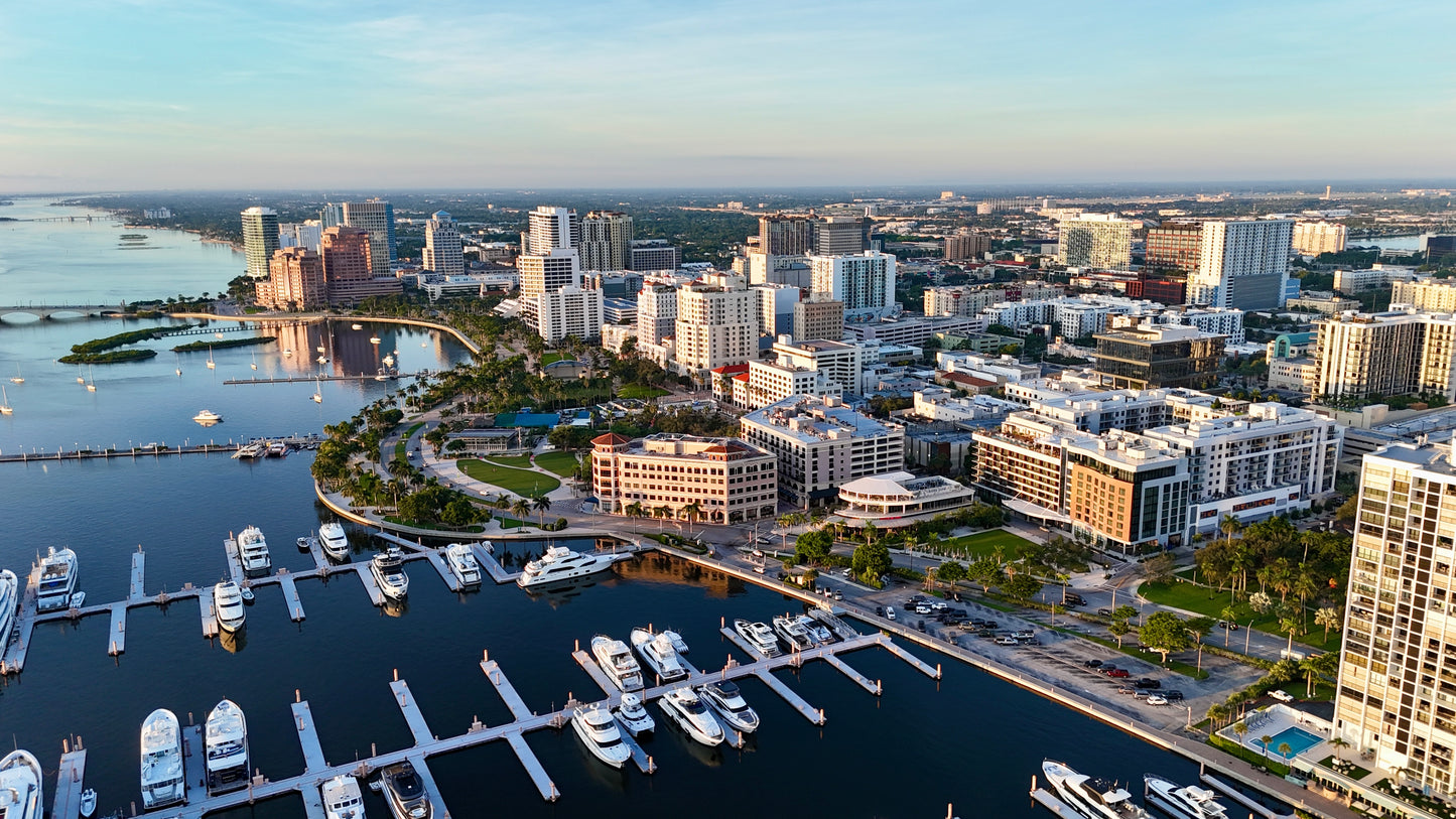 Sun rise on West Palm Beach
