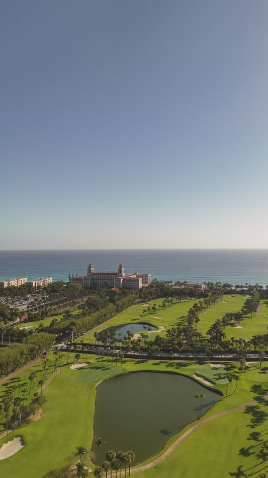 Flight over The Breakers golf course